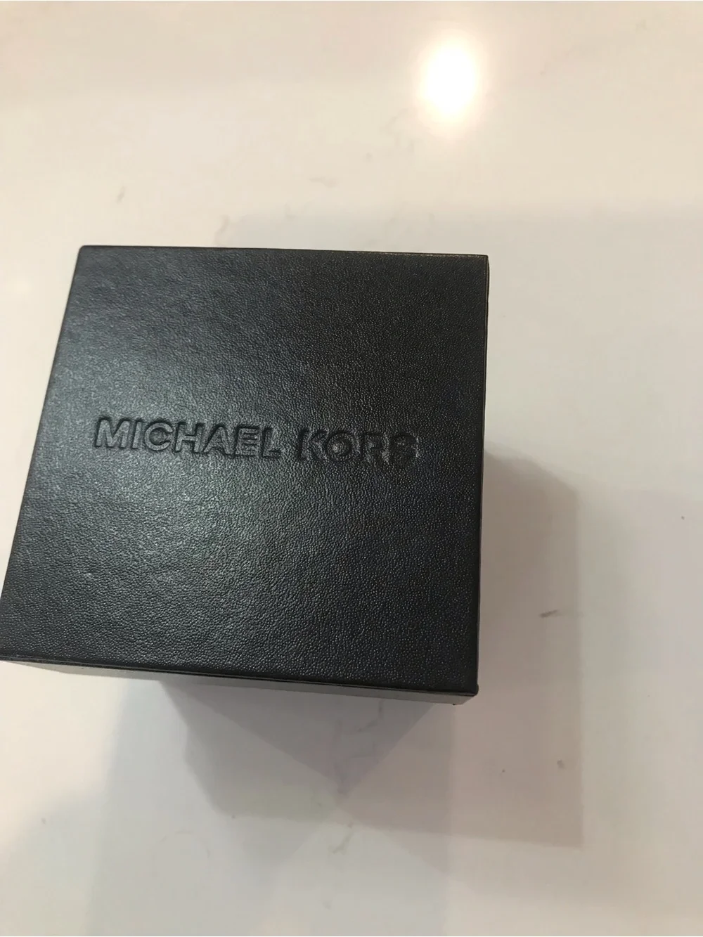 Michael Kors Brown Watch Gift Box with Embossed Logo